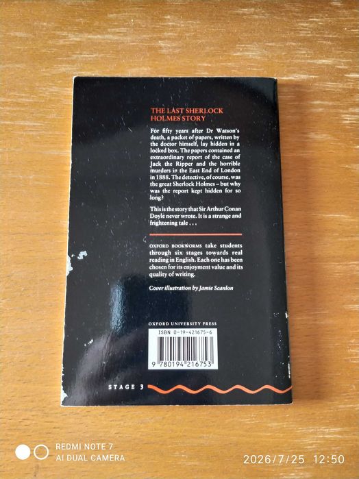 ## livro The Last Sherlock Holmes story (em inglês) ##