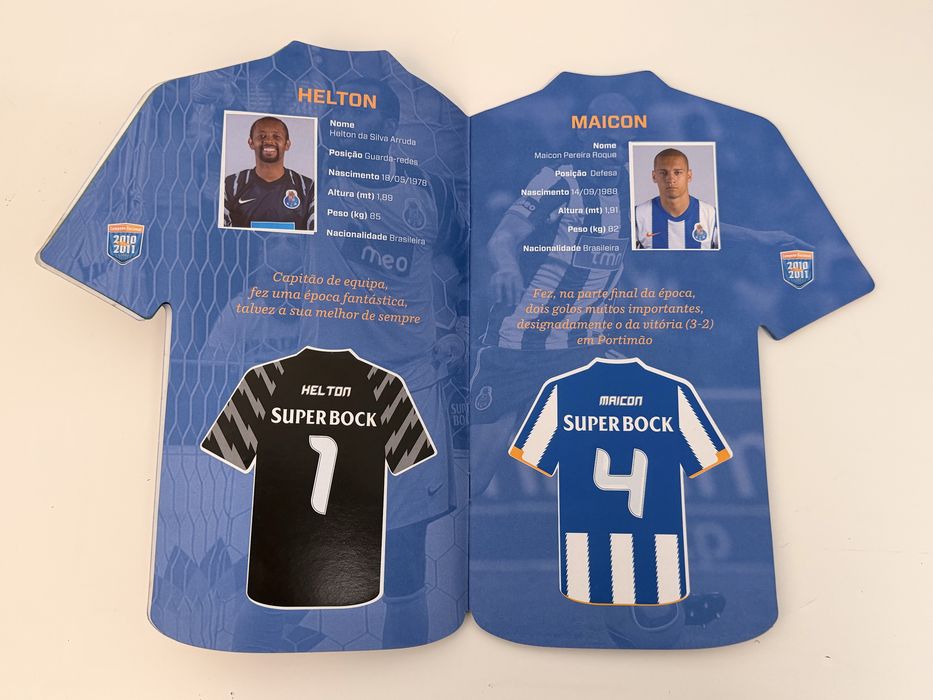 Caderneta Cromos Camisola FCP Porto 2010/2011