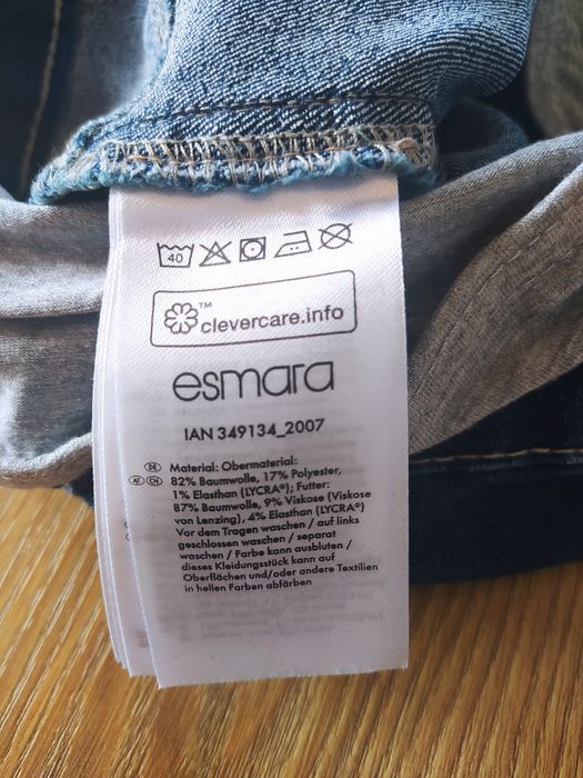 Spodenki spodnie ciążowe jeansowe S 36