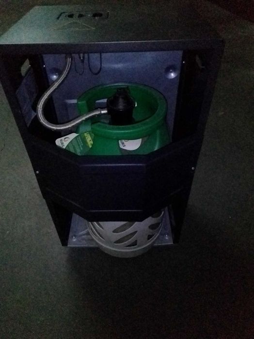 Aquecedor a gas mais botija leve.