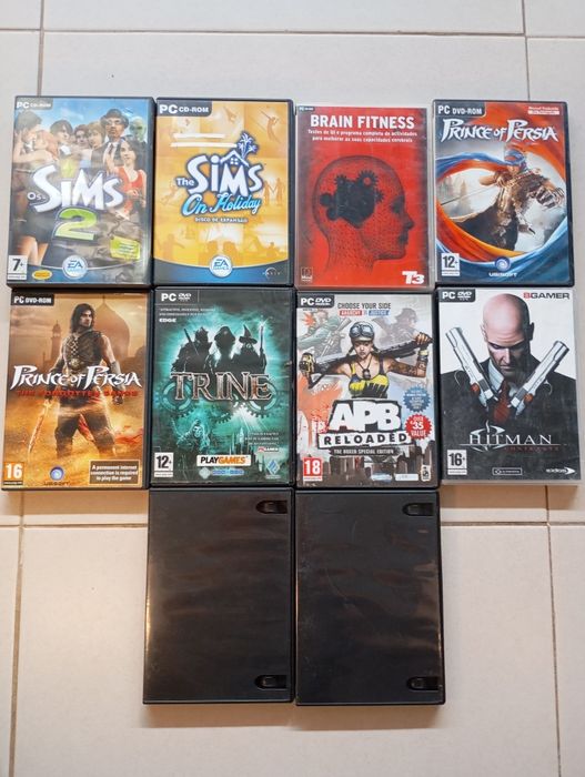 9 jogos para Pc CD-ROM