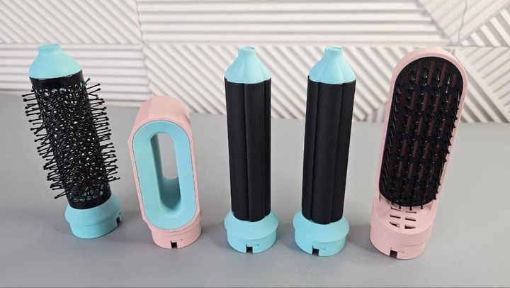 Фен стайлер для волосся Hair Brush Stailer + кейс голубий