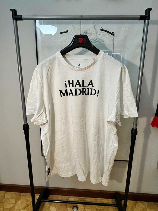 koszulka Adidas Real Madrid HALA MADRID! White Tee XXL