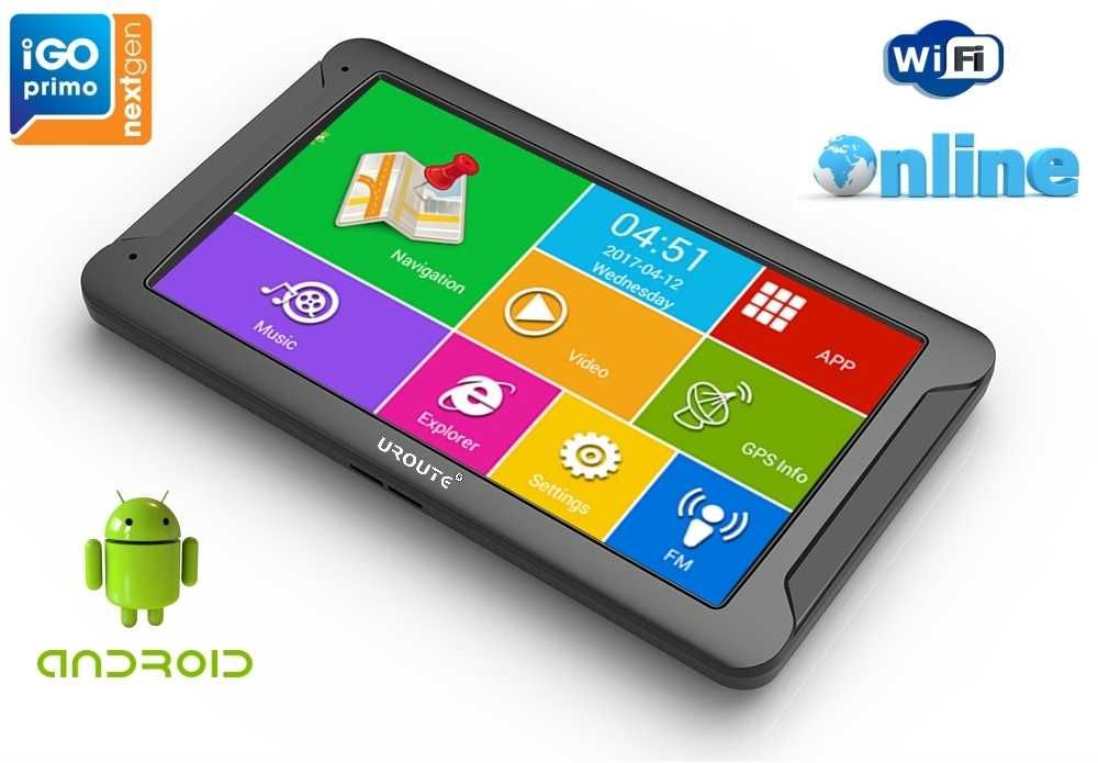 Nawigacja GPS 7" UROUTE 84F-55 Android iGO Truck Bluetooth WiFi TMC
