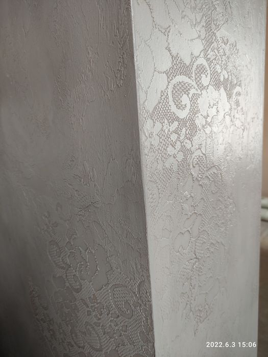 Поклейка обоев (шпалер), декоративна шпаклівка , шпаклівка