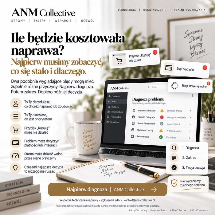 Naprawa ,tworzenie , opieka strony www (internetowe) systemy, aplikacje