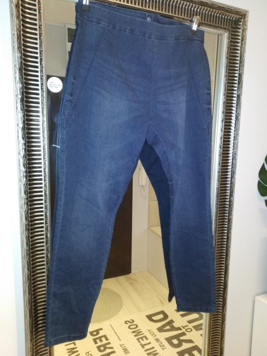 Jeansy z suwakiem z tyłu rozmiar xxl