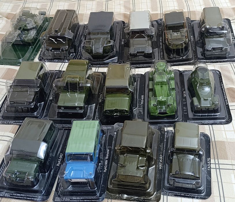 АВТОЛЕГЕНДЫ: модели военных машин и танка Т-80. Деагостини DeAgostini.