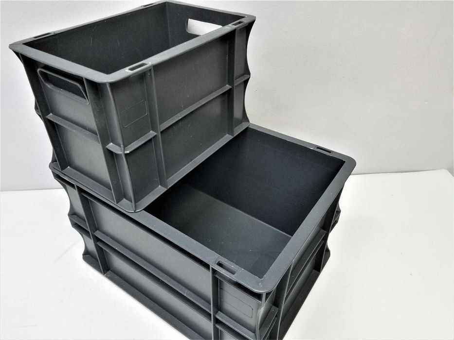 Pojemnik 40x30x24cm Skrzynka Plastikowa Kosz Magazynowy Warsztatowy