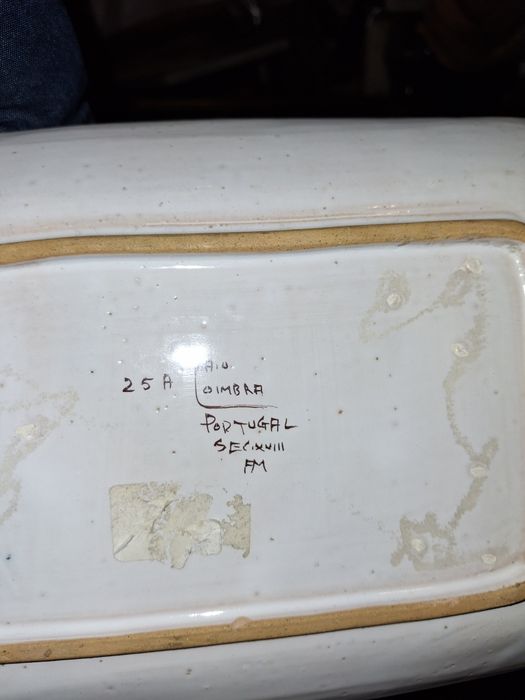 Travessa decorativa faiança Coimbra