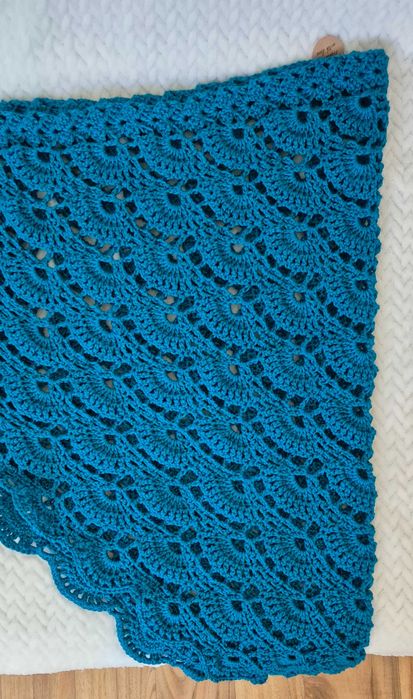 Turkusowa chusta - HANDMADE