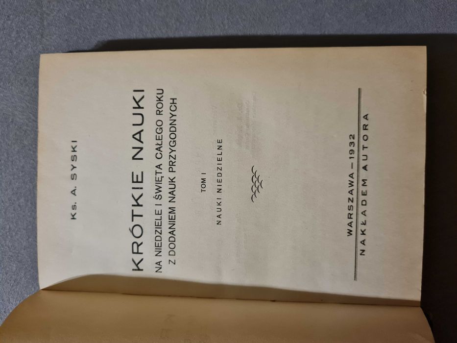 Krótkie nauki ks. A. Syski