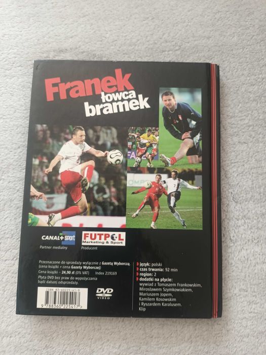 Książka z płytą DVD "Franek, łowca bramek"