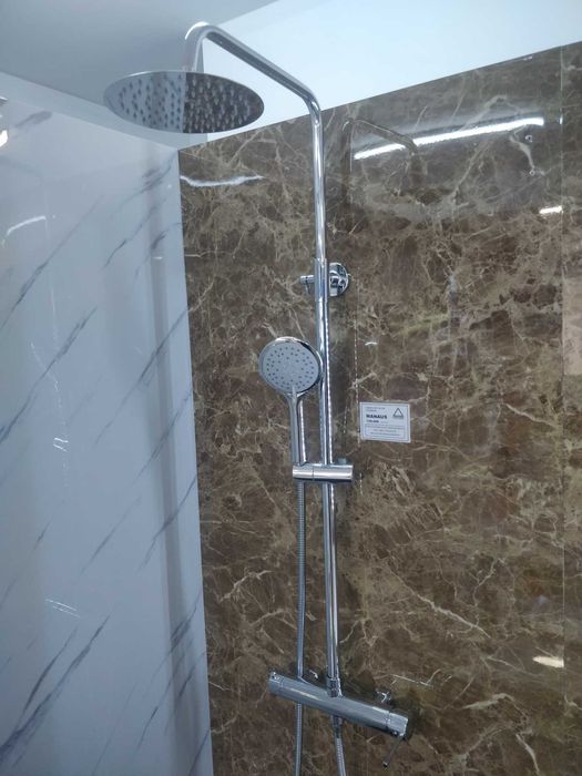 Rampa de duche Manaus cromada [Opção: extensão Banheira 30cm]