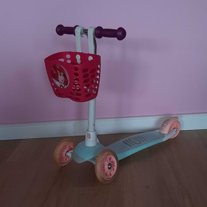 Cesto Rosa - Bicicleta ou Trotinete