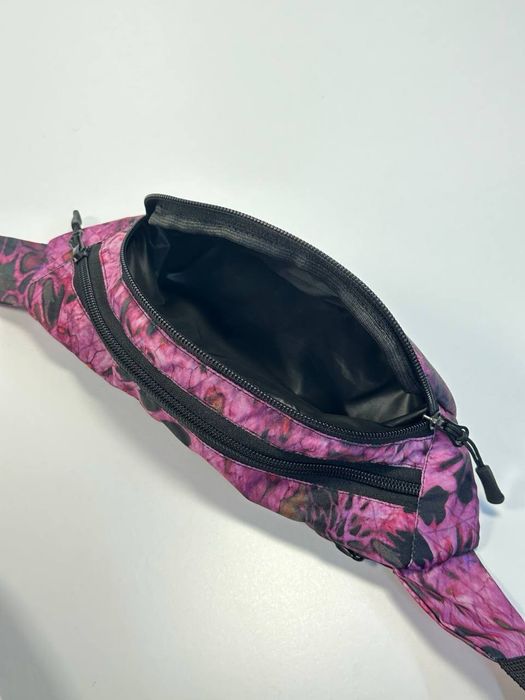 Сумка бананка органайзер барсетка під шеврон рожева