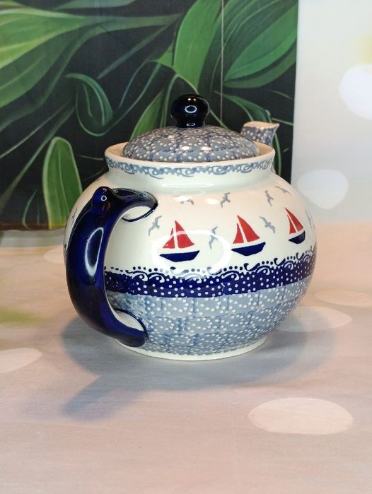 Czajnik imbryk ceramiczny duży 1,5L Ceramika Bolesławiec