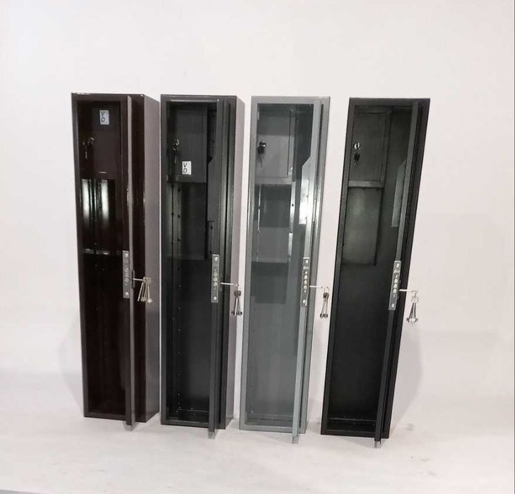 сейф для оружия 120х25х20 см +каса + полка  с сертификатом