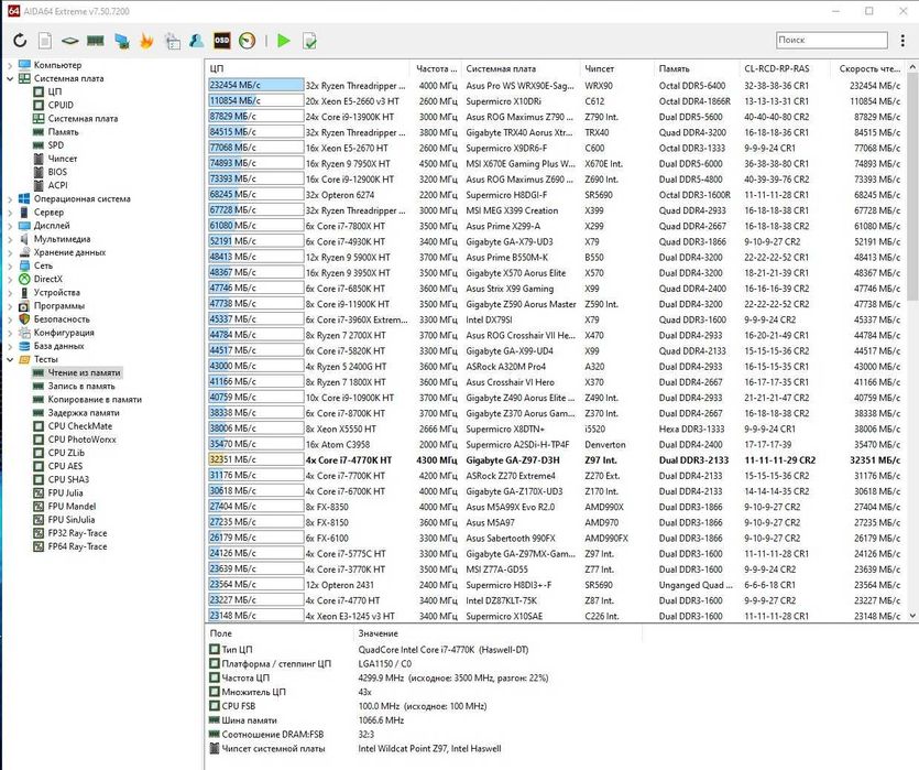 Комплект Gigabyte GA-Z97M-D3H+4770К+16Gb ОЗУ, s1150