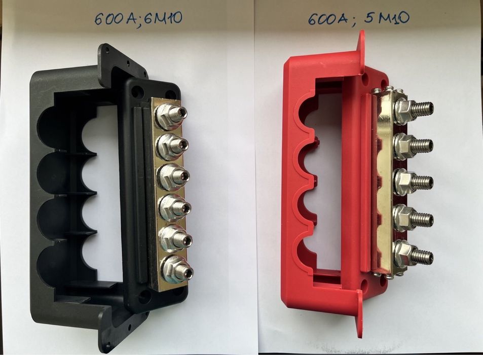 Шина клемная DC AC 150А - 600А распределитель питания медная лужоная