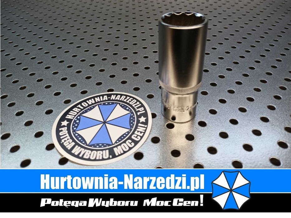 24mm Nasadka 12-kątna Długa Cr-V 1/2" 24 mm HONITON H2724 24mm