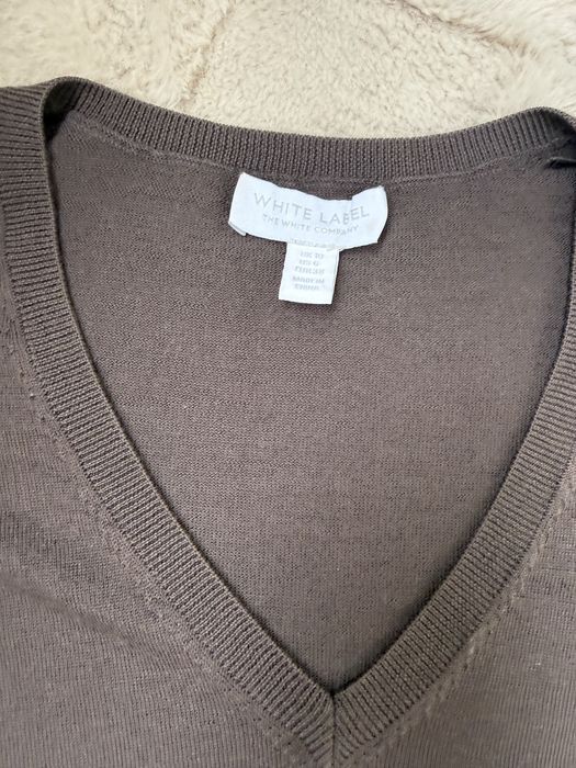 Базовий пуловер преміум-бренду the white company (лінійка white label) — 100% шерсть мериноса ( s/m)