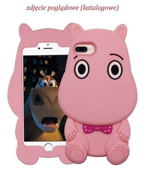 iPhone 5S etui nakładka Luxury Cool 3D Cartoon Animal Moomin Hippo