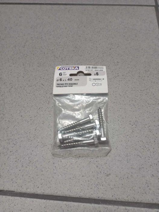 Parafuso Sextavado 6X40mm NOVO