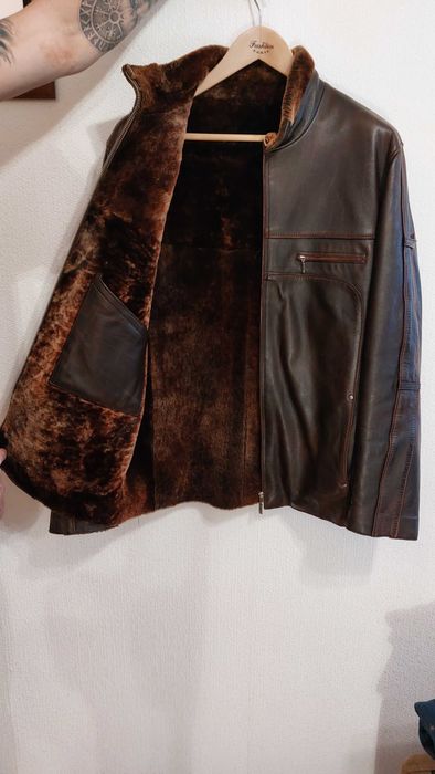 кожаная куртка зимняя мужская