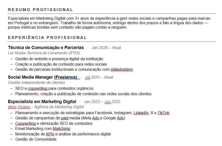 Gestora de Redes Sociais & Meta Ads | 4 anos de experiência