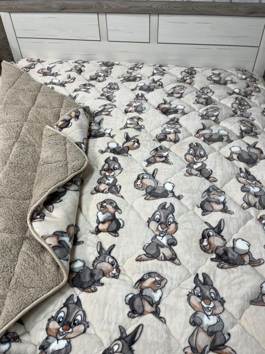 Зимові дитячі ковдри верх фліс низ штучне хутро.Топ продажу