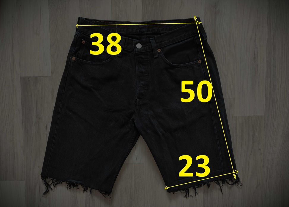 Чоловічі чорні шорти Levis W31