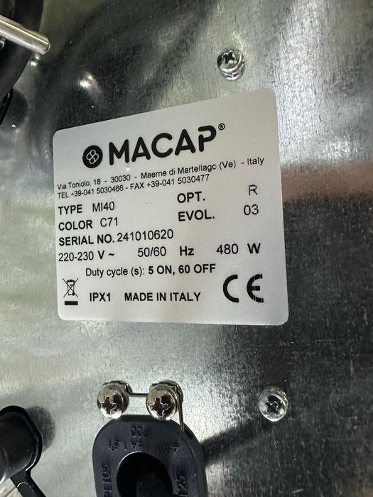 Професиональнная кофемолка Macap MI40 C71 Новая