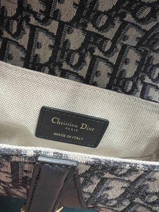 Torba Saddle bag Dior mini oblique monogram