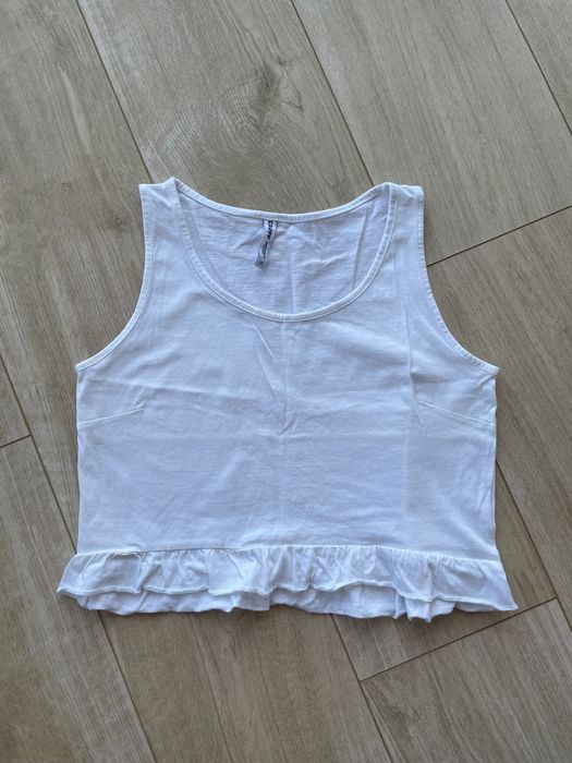Biała bluzka top CROPP XS