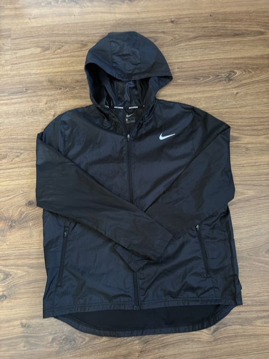 Czarna kurtka wiatrowka Nike Running, meska, L, nowa