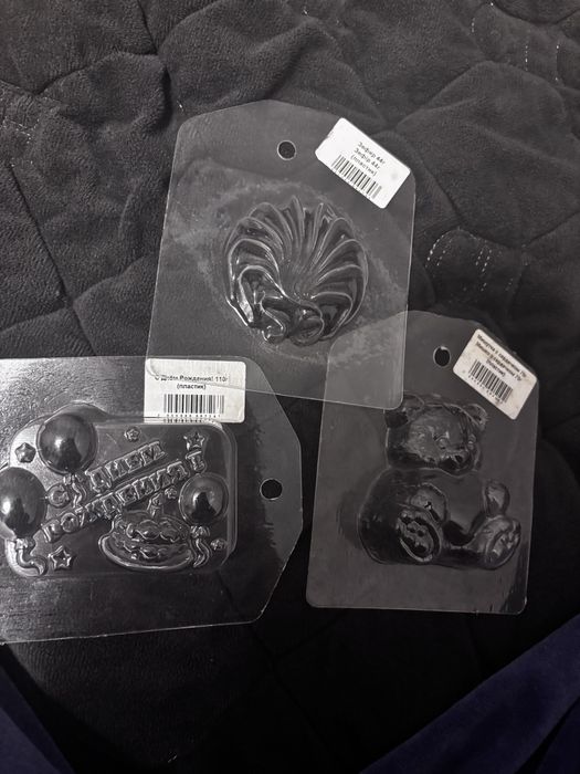 Пластикові формочки для мила або шоколаду