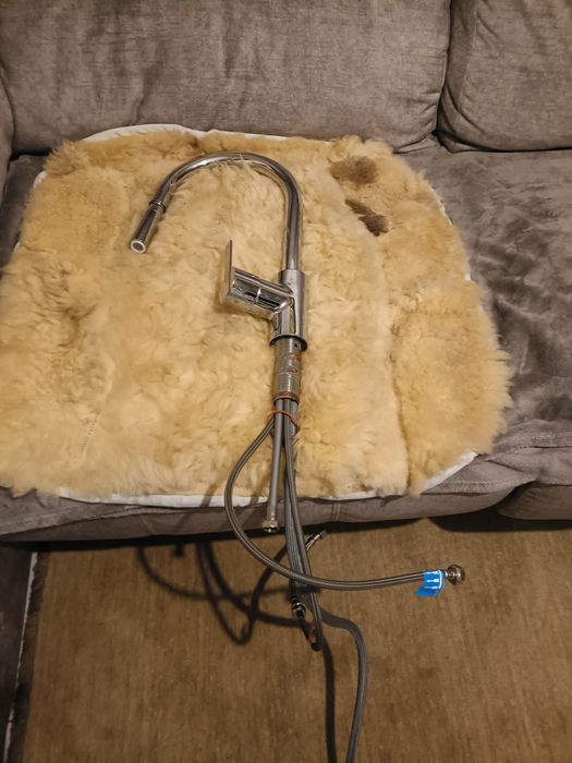 Torneira cromada para cozinha