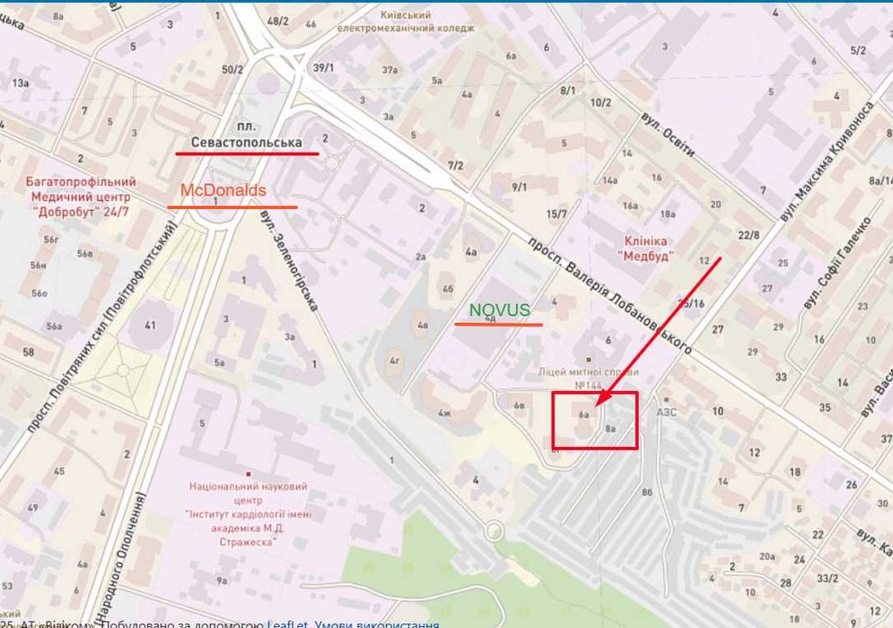 Лобановського 6Д( ЖК Червонозоряний) 1-й поверх, окремий вхід, 57,4 м²