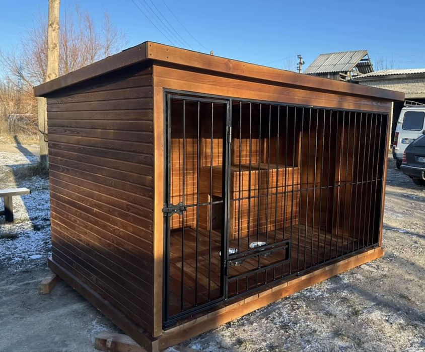 Вольєр для собаки Лофт. Виготовлення вольєрів під замовлення. Вольєр