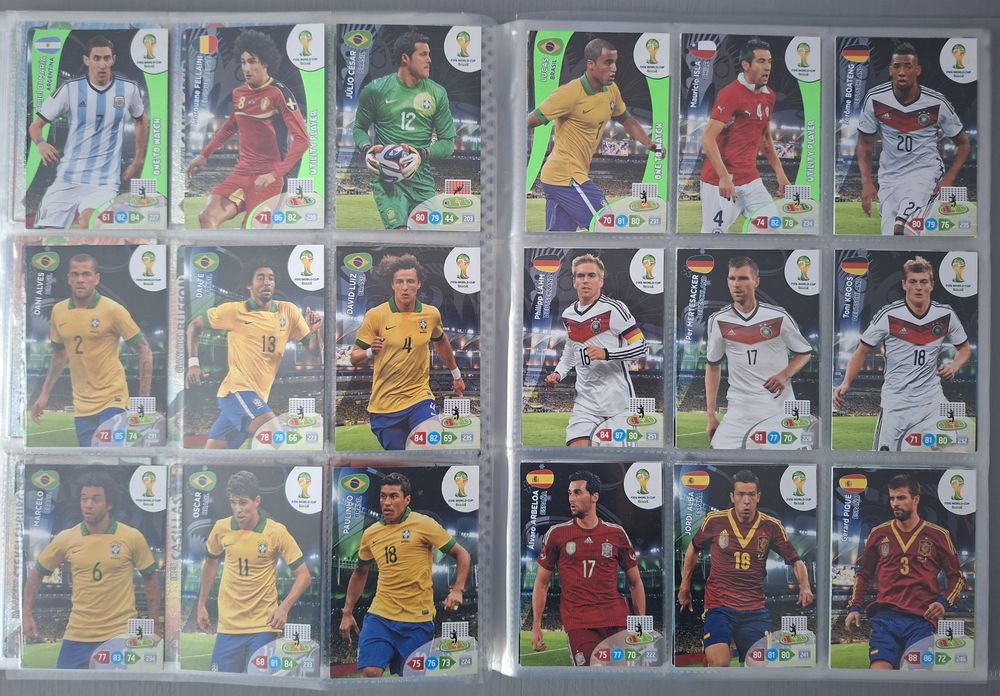Karty piłkarskie world cup 2014 Brasil panini