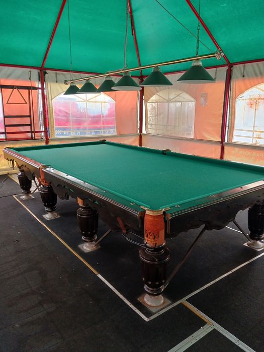 Більярдний стіл 12 фут камінь більярд стол шари сукно кий ткань полка