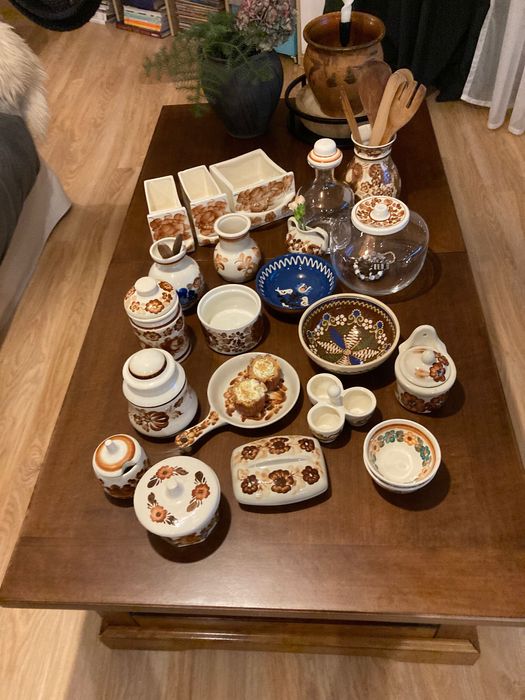 Flakon, pojemnik, fajans