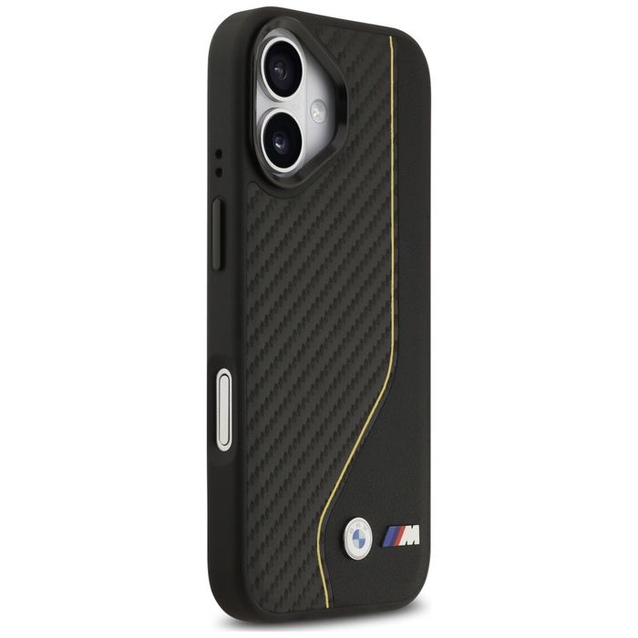 Etui BMW M Carbon Line i Logo MagSafe do iPhone 17 żółty