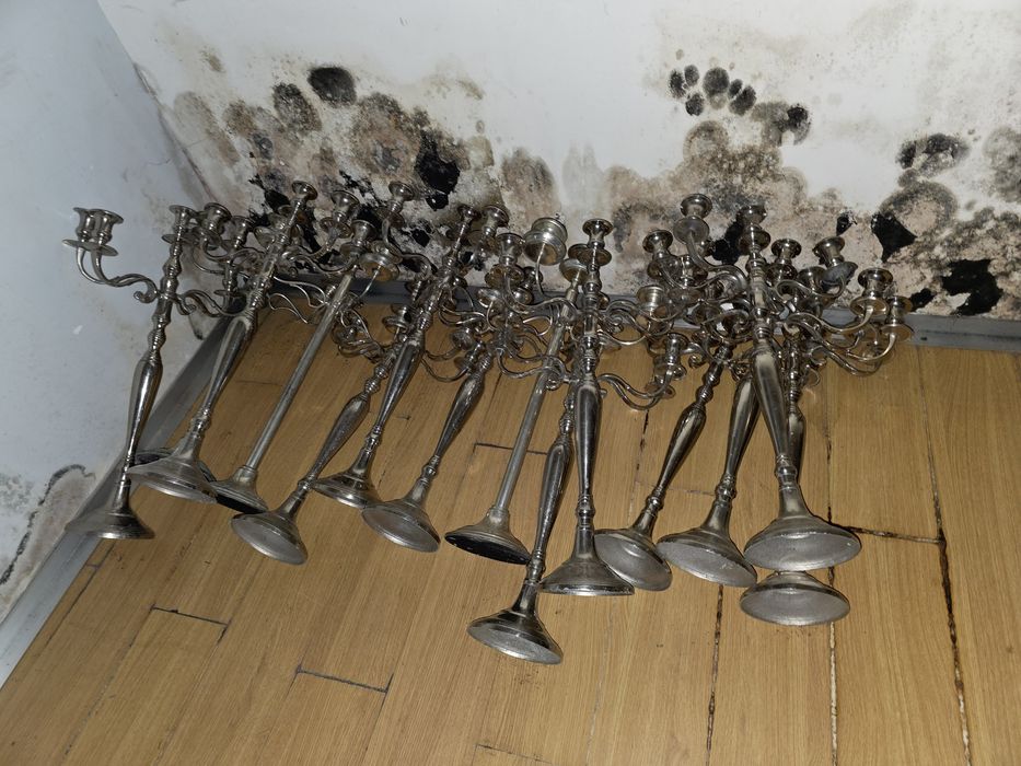 14 Candelabros de 5 velas H75 cm