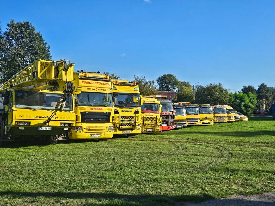 Naczepa nisko podwozie laweta  wynajem Transport Usługi Holowanie 24H