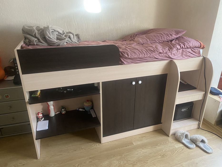 Ліжко чердак з матрацом