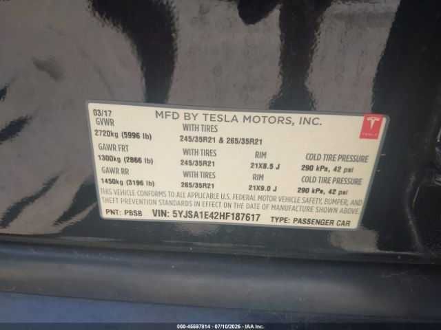 Tesla Model S 2017 P100D