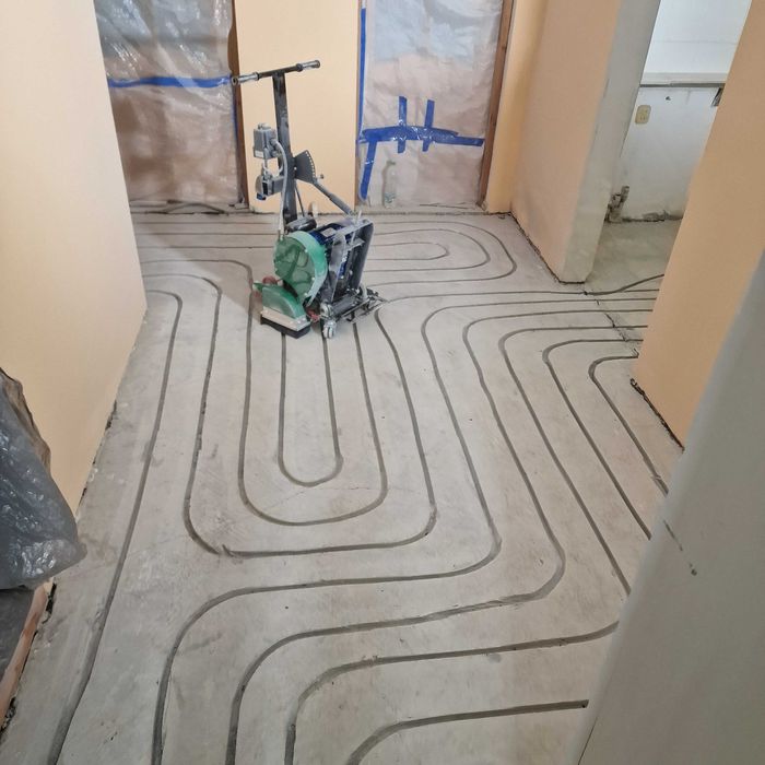 Frezowanie posadzki pod ogrzewanie podłogowe
