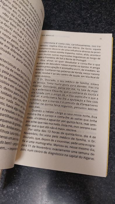 Livro Elza minha luz